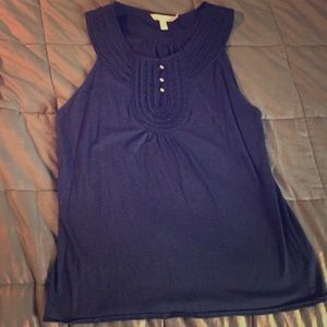 Navy tank blouse